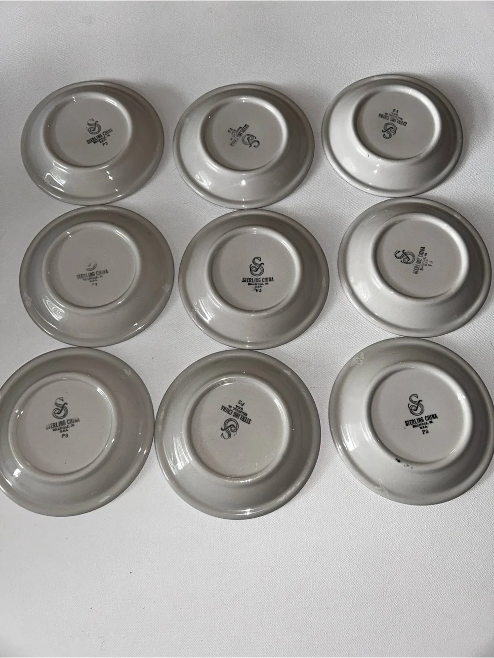 Sterling China 	•	marked timeless cracks