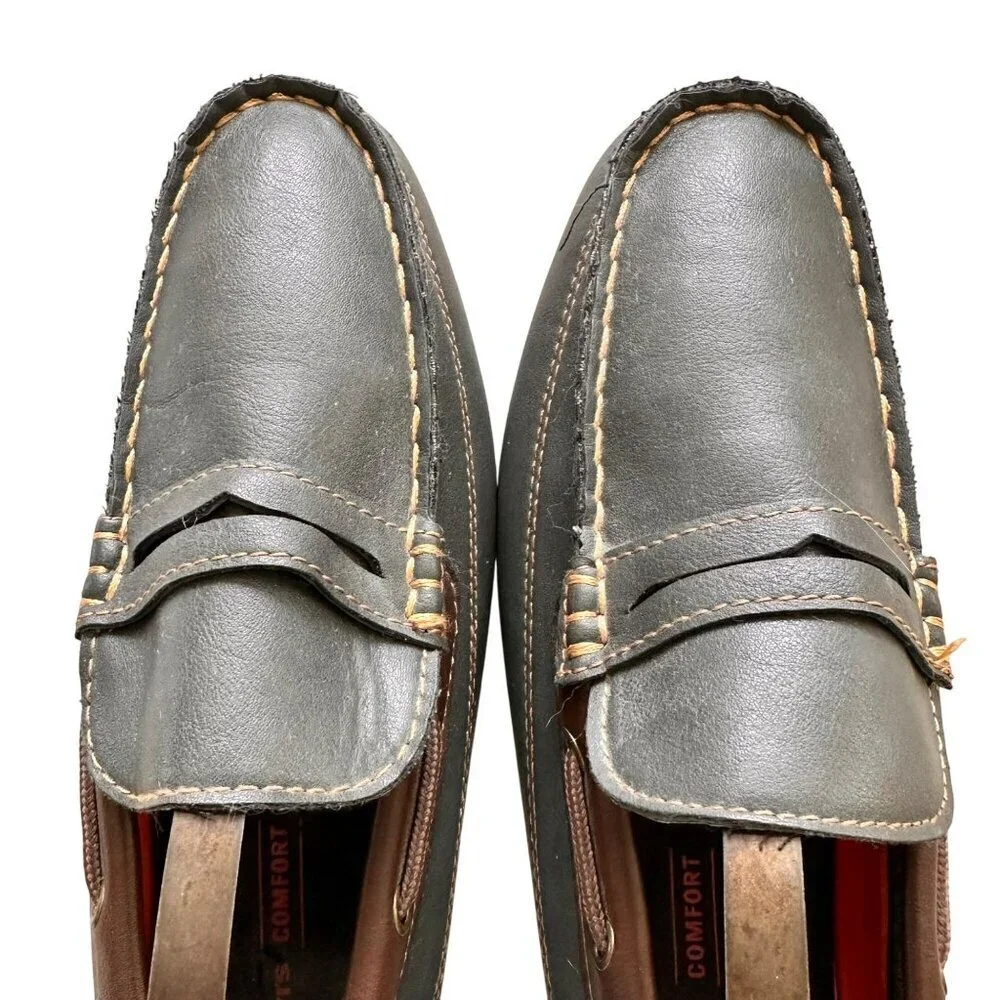 Levi's Comfort Shoes Loafer‎ Boat Shoes Men’s Forest Green Brown Size 9