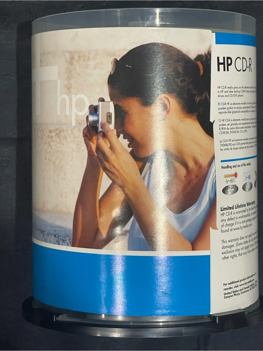 HP CD-R 52x 100-Pack - Blue & White Packaging