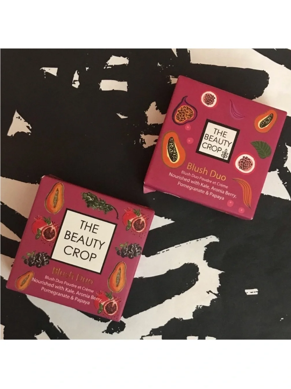The Beauty Crop Blush Duo Compact Bundle in Pink Lady & Fig It, 2 x 0.11 oz/ 3 g