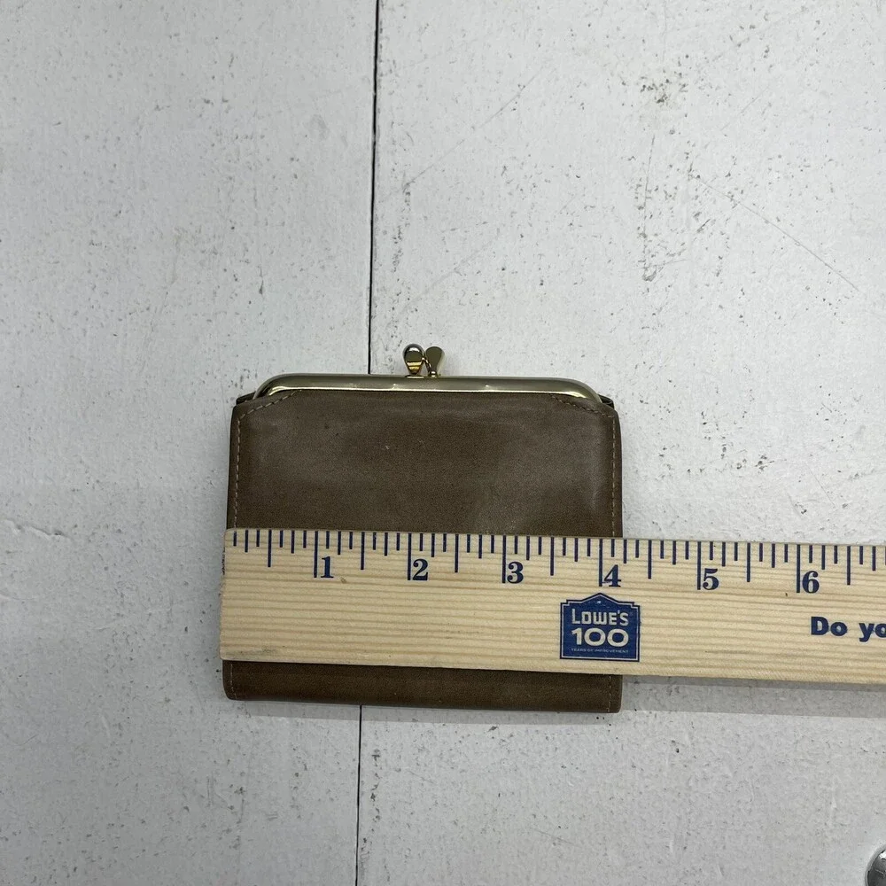 Vintage Rolfs American Classic Brown Cowhide Bi Fold Coin Pouch Wallet