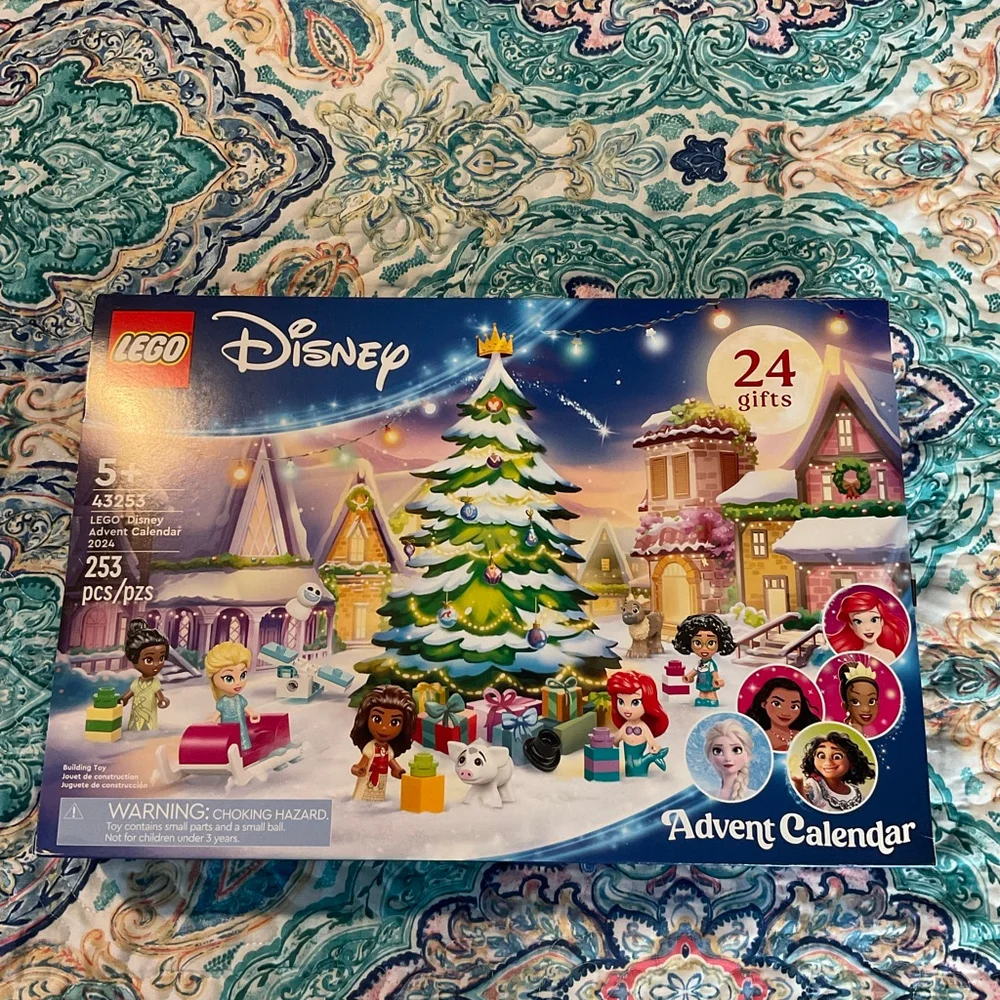 LEGO Disney Princess Advent Calendar 2024 One Size Blue White Building Set