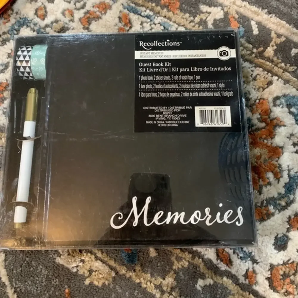 Guest Book - Instant Memories - Kit -‎ Party Black NEW