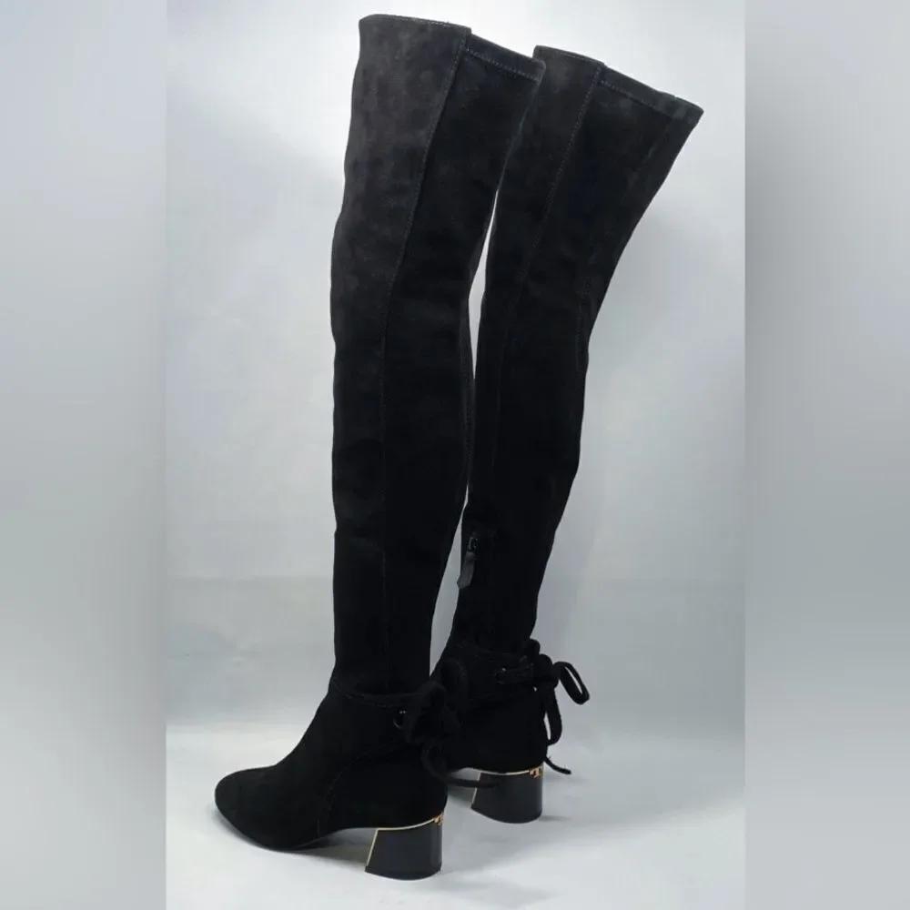 Tory Burch Over-The-Knee Ankle-Tie Boot size 5