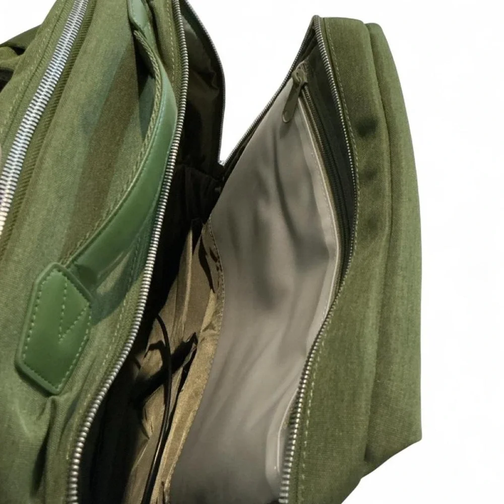 Nordace Siena Smart Backpack Unisex OS Olive Green Excellent USB Laptop Travel