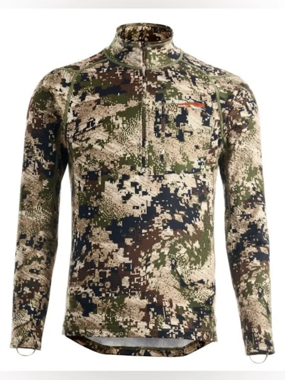 Sitka Core Mid Weight Zip-T Pullover Subalpine Camouflage Size Small