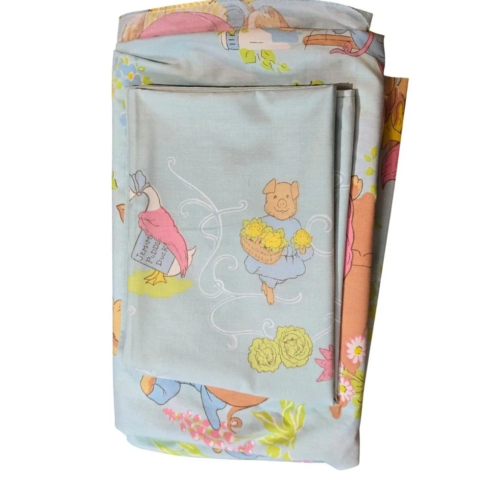 Frederick Warne Beatrix Potter Peter Rabbit Fitted Sheet & Pillowcase‎ Set Good