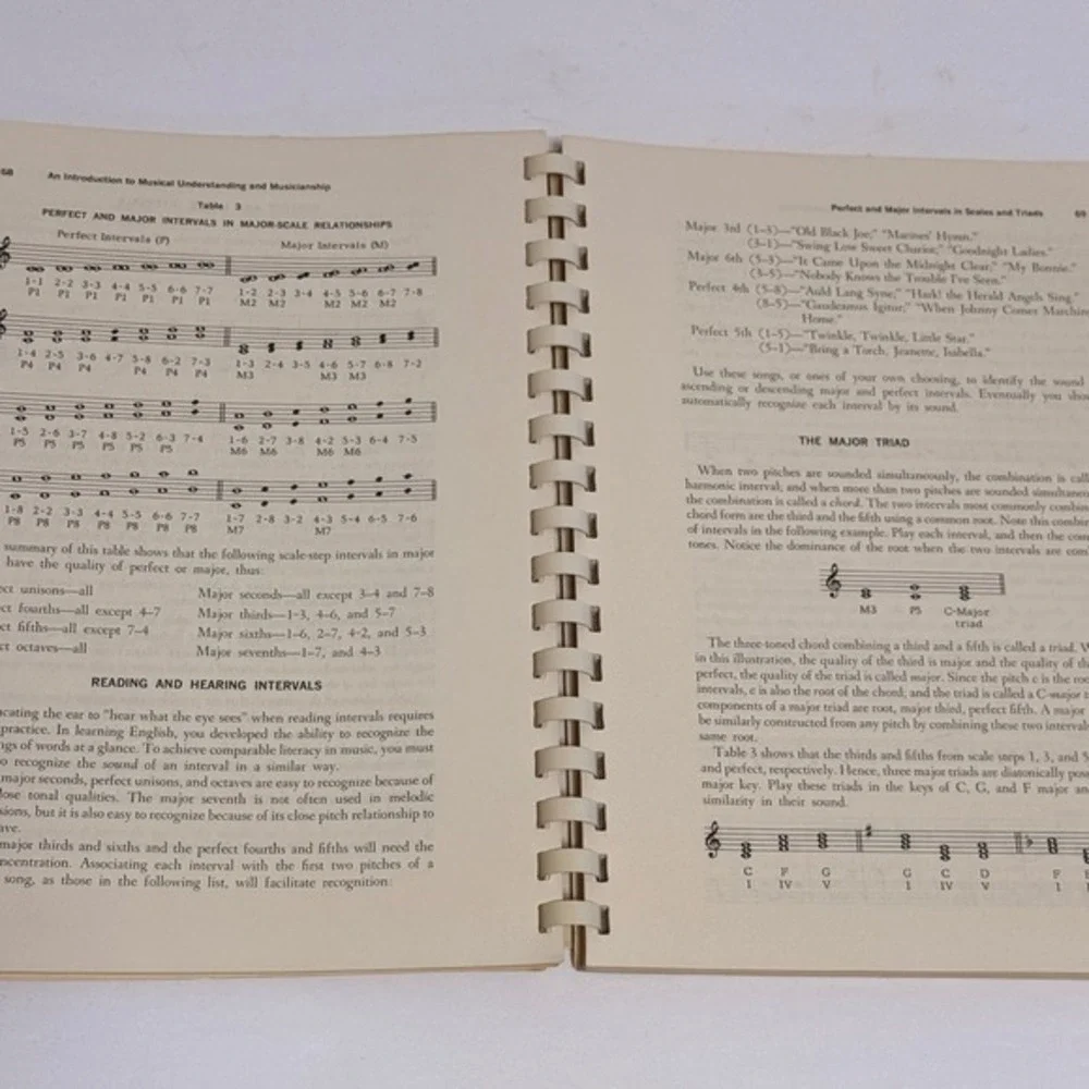 An Introduction to Musical Understanding and Musicianship by Adams Spiral Book *