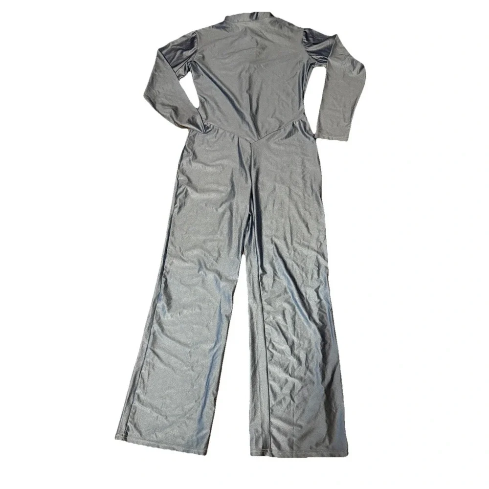 Band Marching Unitard Metallic Powder Blue‎ Size Small Competition Parade