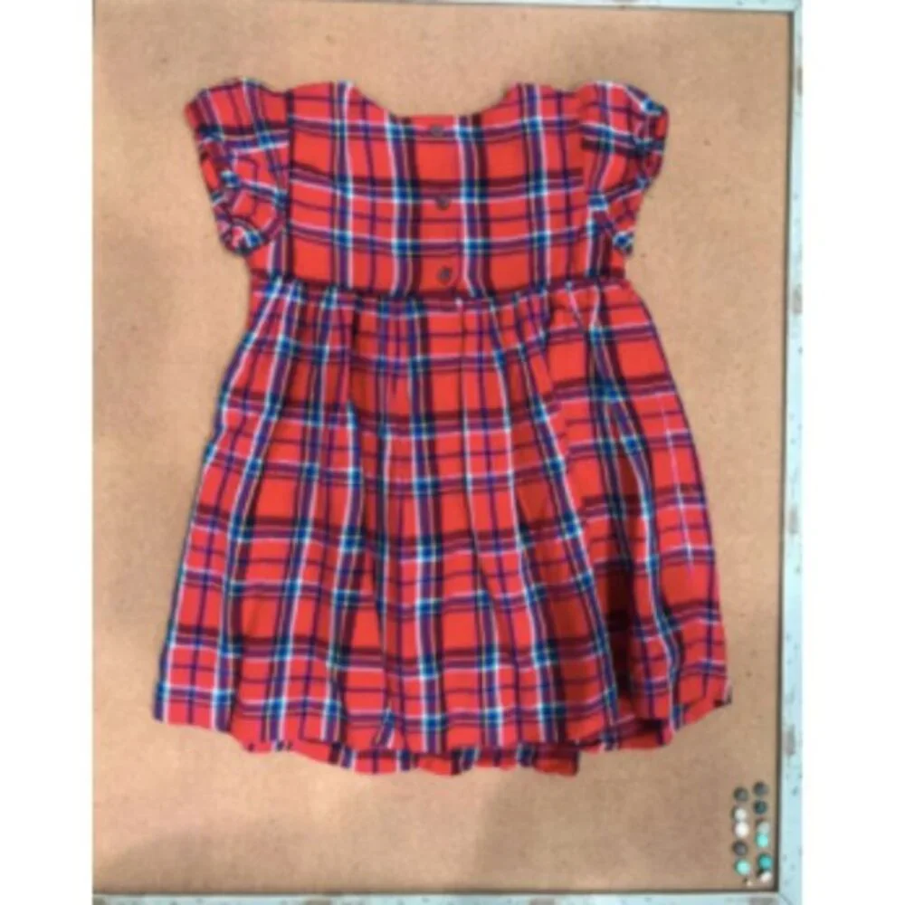 Gymboree Holiday Plaid Red Dress Girls‎ Sz 2T