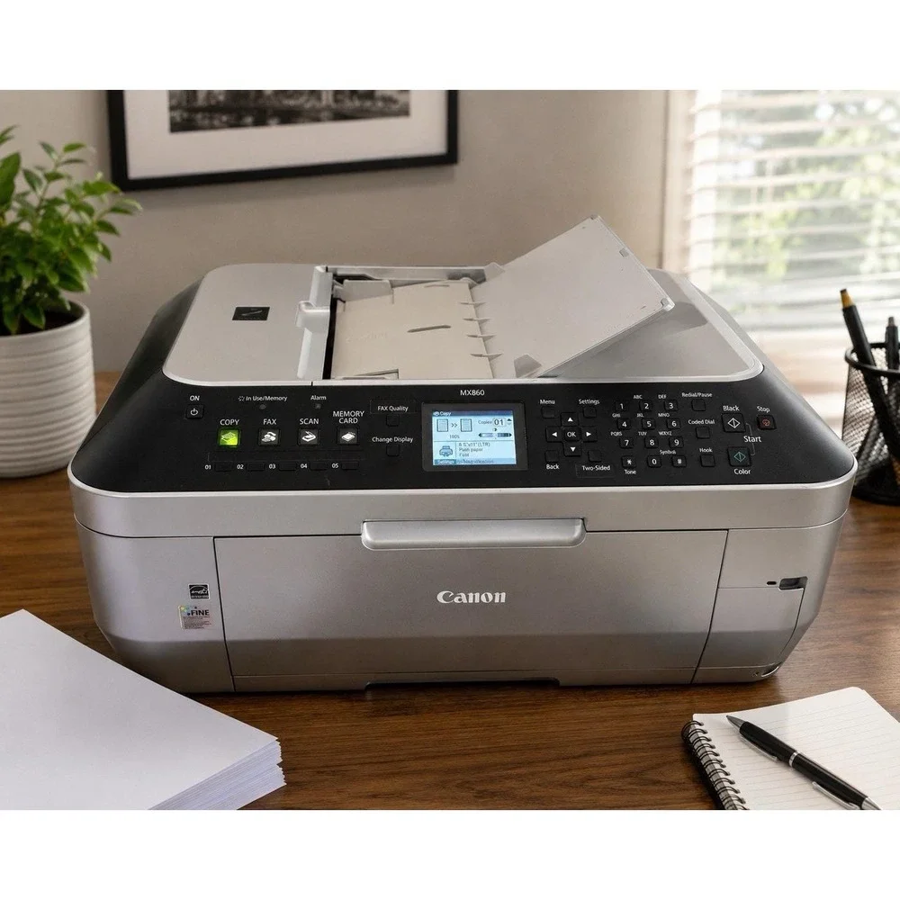 Canon PIXMA MX860 All-In-One Inkjet Printer Copier Scanner Fax Tested