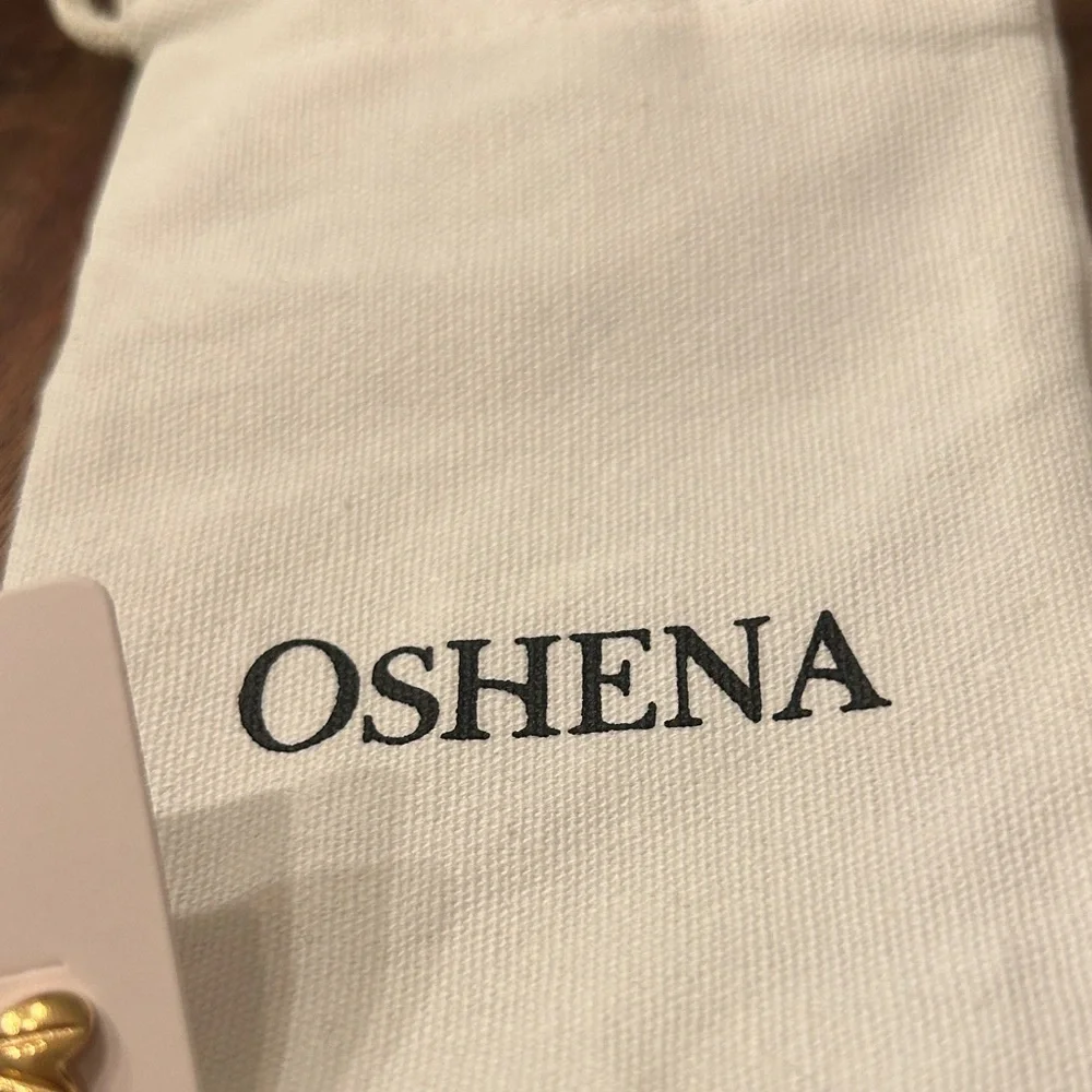Oshena beachwear‎ Gold Bow Earrings