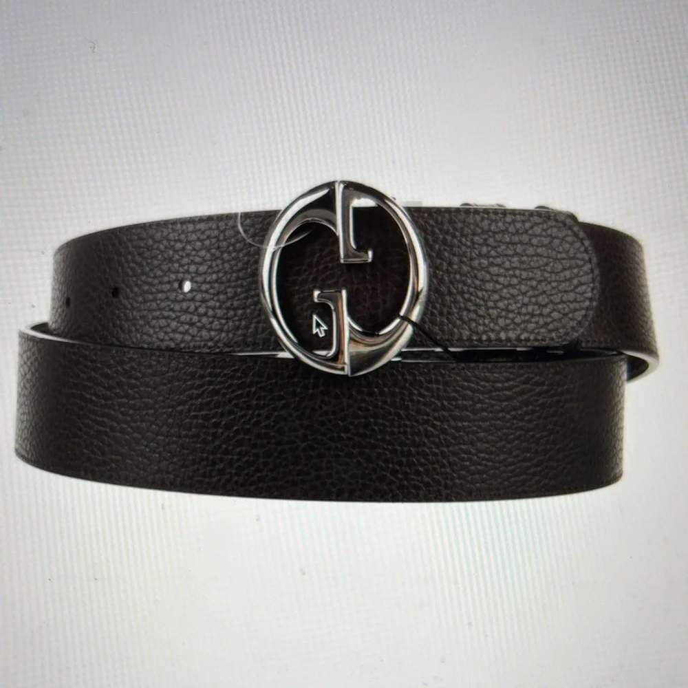 NWOT Men’s Gucci 1973 Coll.Leather Reversible Belt Blk/Brn SZ 110 cm 41,38-40 US