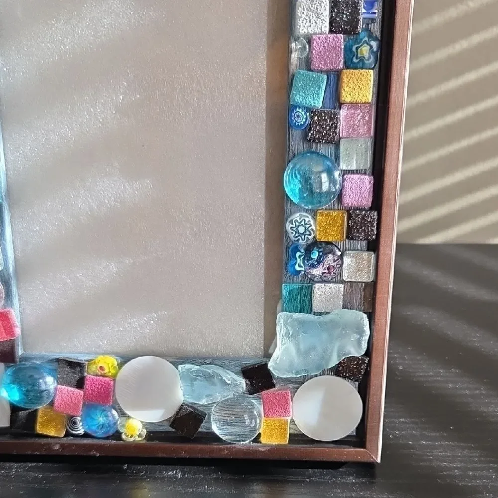 Colorful Mosaic Photo Frame