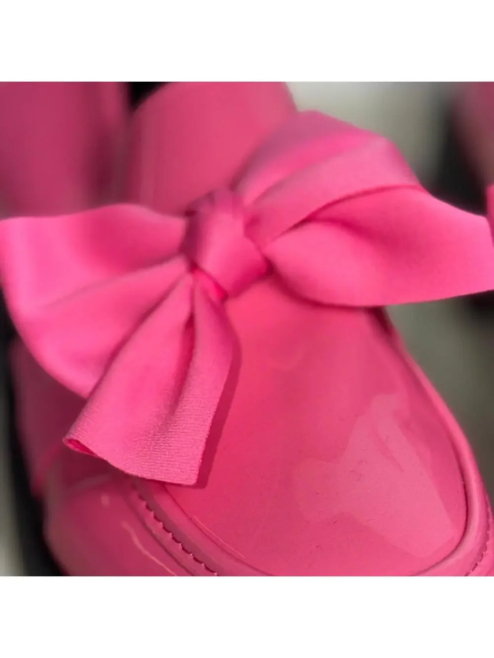 Altaolain Pink Patent Bow Loafers Women’s Size 42 NWOT