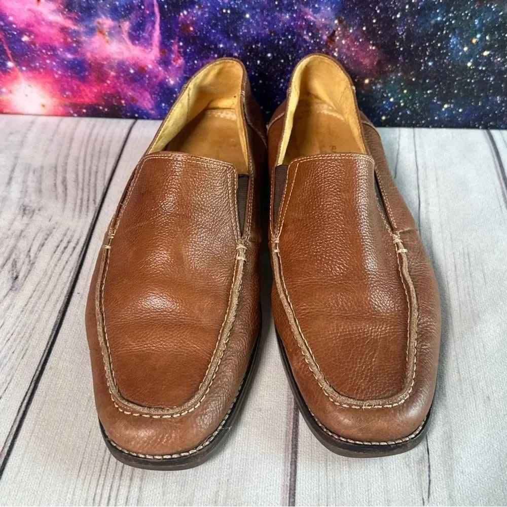 Sandro Limited Leather Driving‎ Loafer Men Sz 11 D Brown Tan Designer Career
