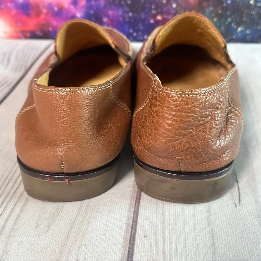 Sandro Limited Leather Driving‎ Loafer Men Sz 11 D Brown Tan Designer Career