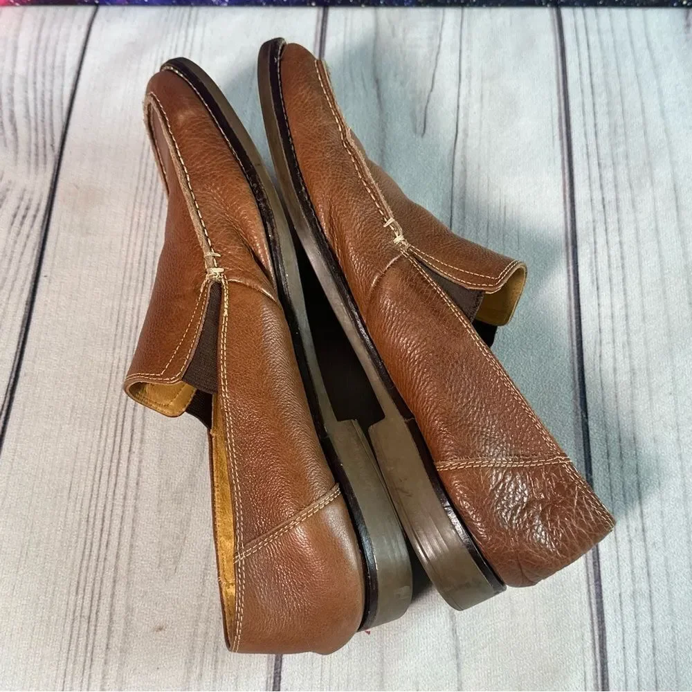 Sandro Limited Leather Driving‎ Loafer Men Sz 11 D Brown Tan Designer Career
