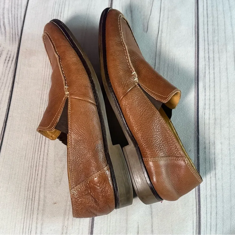 Sandro Limited Leather Driving‎ Loafer Men Sz 11 D Brown Tan Designer Career