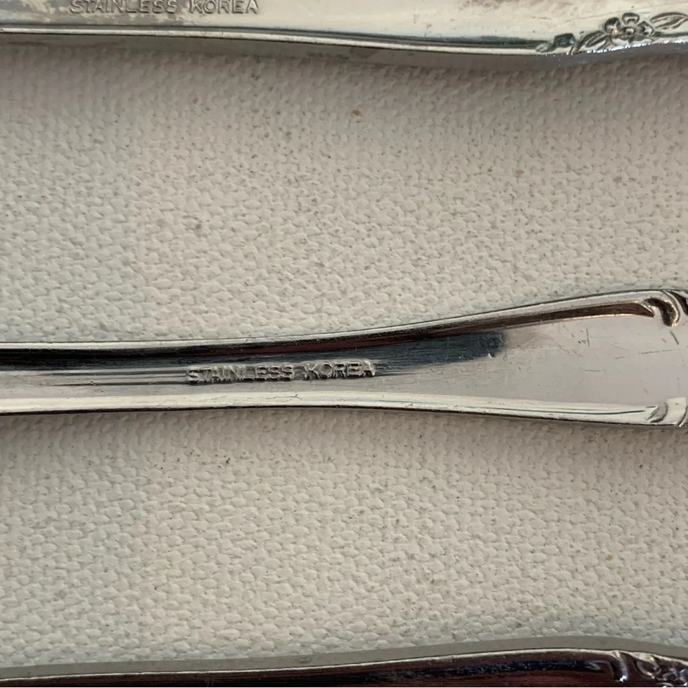 3 Estia CASCADE Stainless Glossy Korea Serving Spoons 7.5
