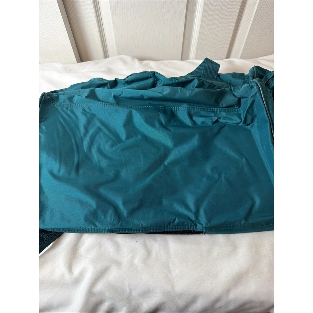 Vintage Wilson Sporting Goods Duffle Bag Teal Blue Purple Retro Gym Bag Carry On
