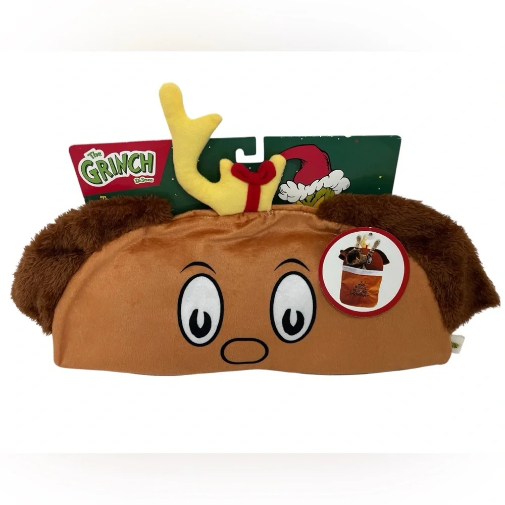 Fetch For Pets Sherpa Cat Play Sack Crinkle Dr Seuss Grinch NWT Christmas 20”