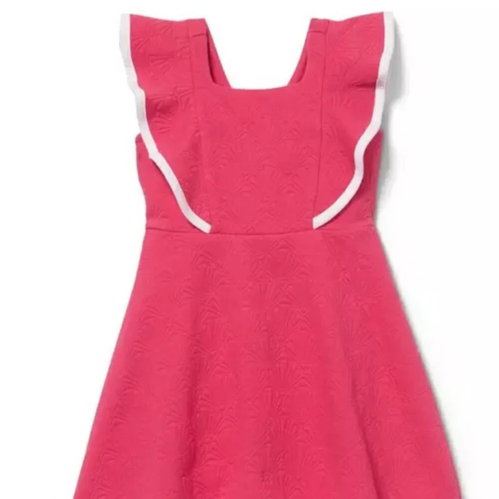 Janie and Jack Toddler Girl Easter Quilted Jacquard Dress Size 18-24M
