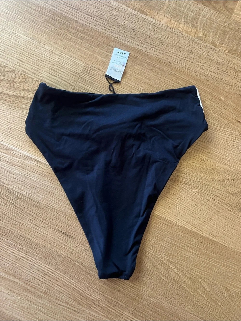 L*Space Nancy Lee Bikini Bottom XS Black White Colorblock EUC