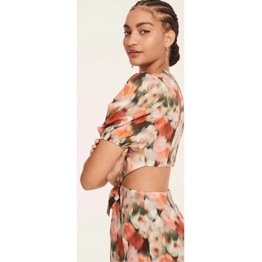 NWT J.Crew Liberty Hazy Days Floral Midi Dress Liberty Print Size 6
