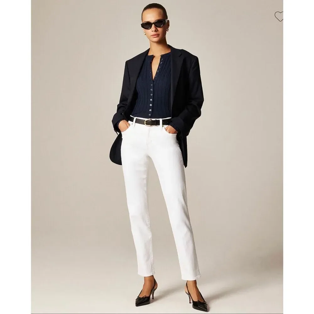 J. Crew Slim Jean in White NWT Size 26