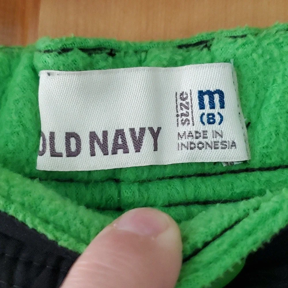 Old Navy Boys Size 8 Black Fleece Lined Snowpants‎
