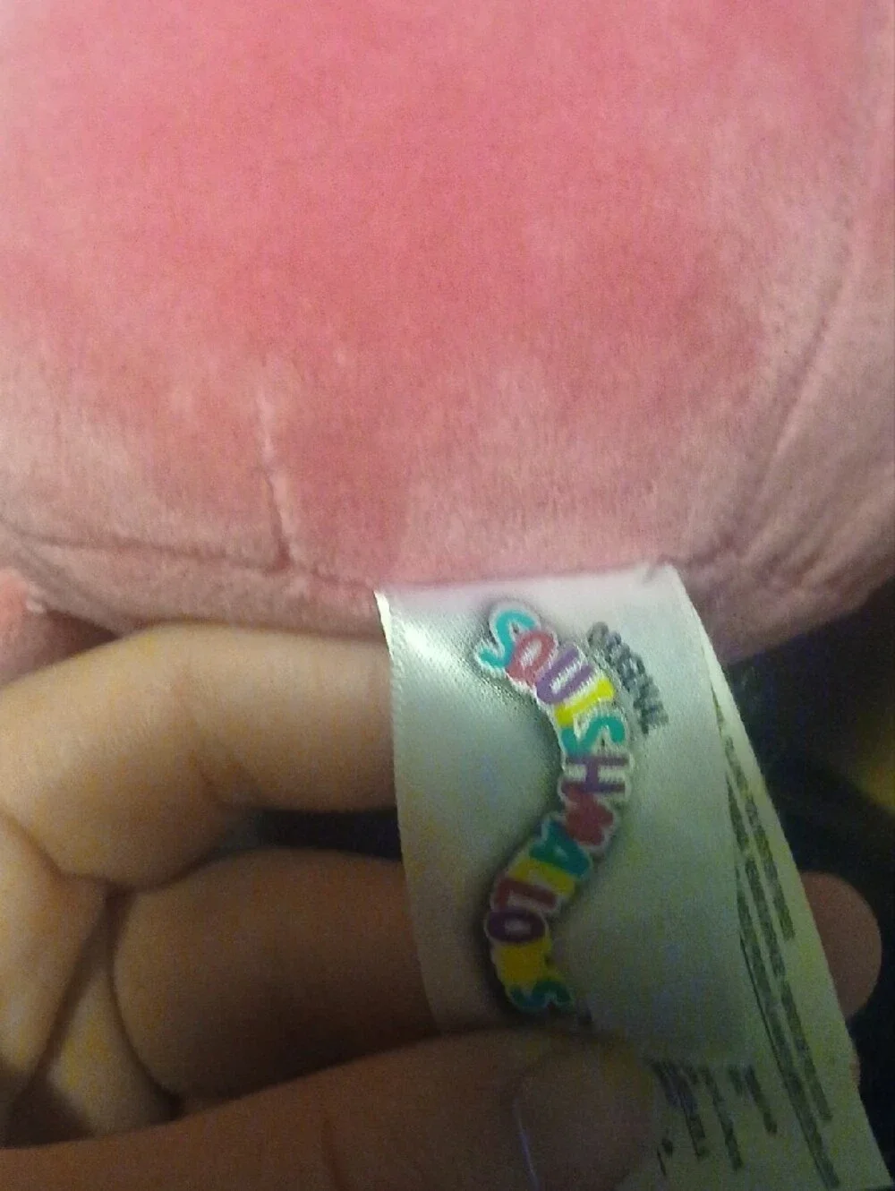 Squishmallows Pink and Cream Fluffy Character Plush