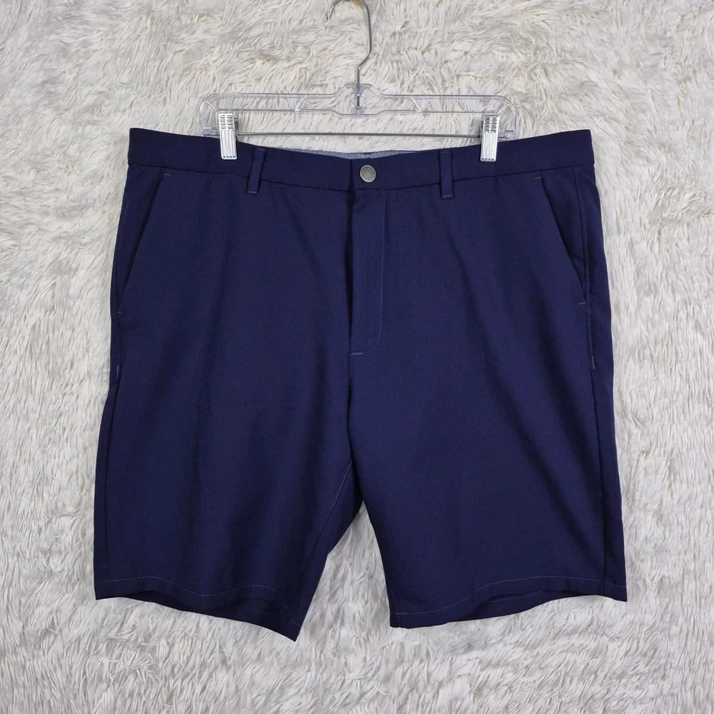 Bonobos Golf Performance Shorts Navy Blue Standard Fit 9 Inch Men 38 Sustainable