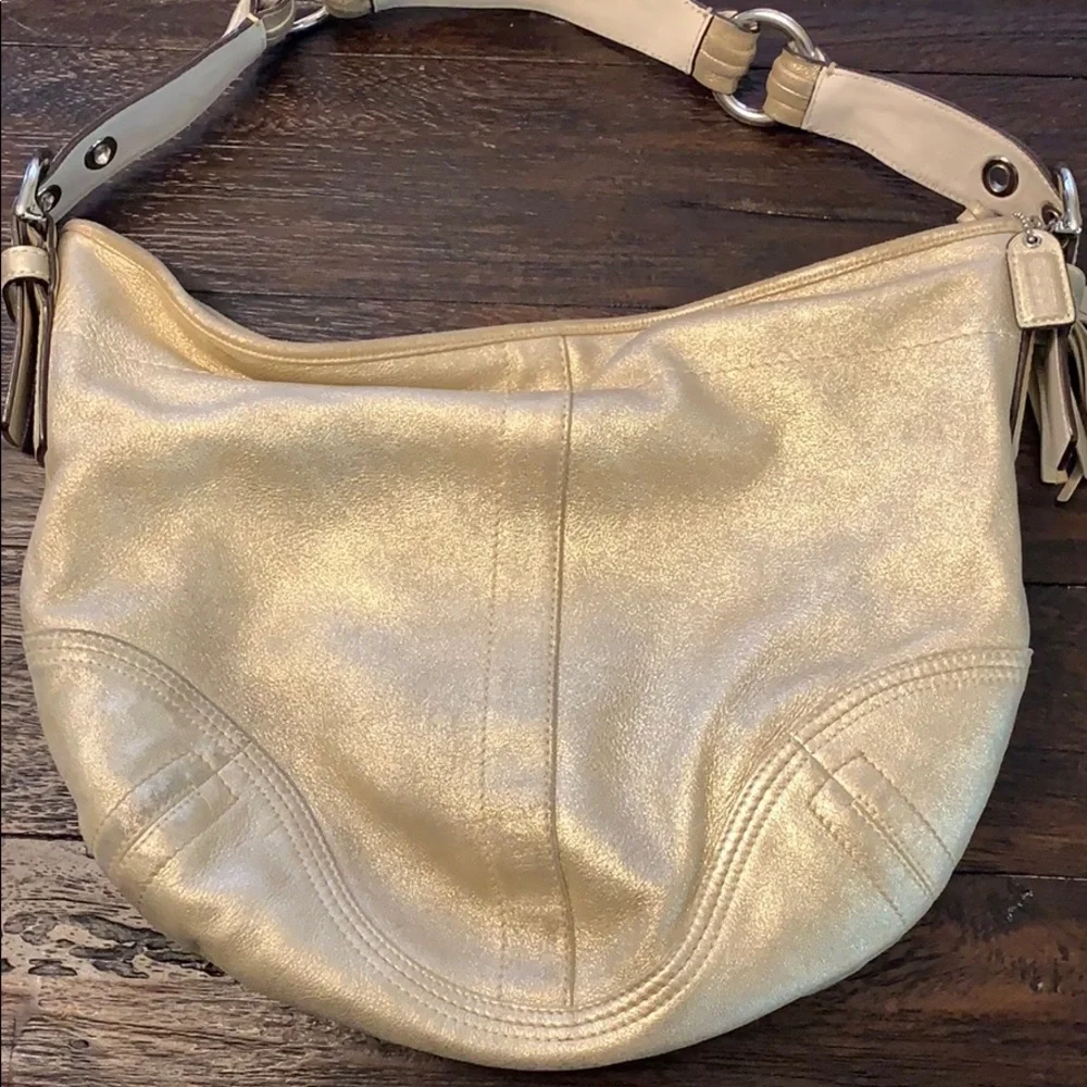 Coach vintage metallic