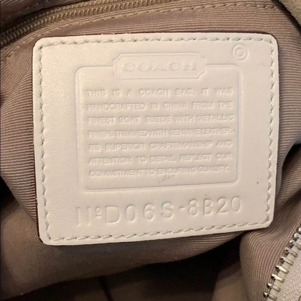 Coach vintage metallic