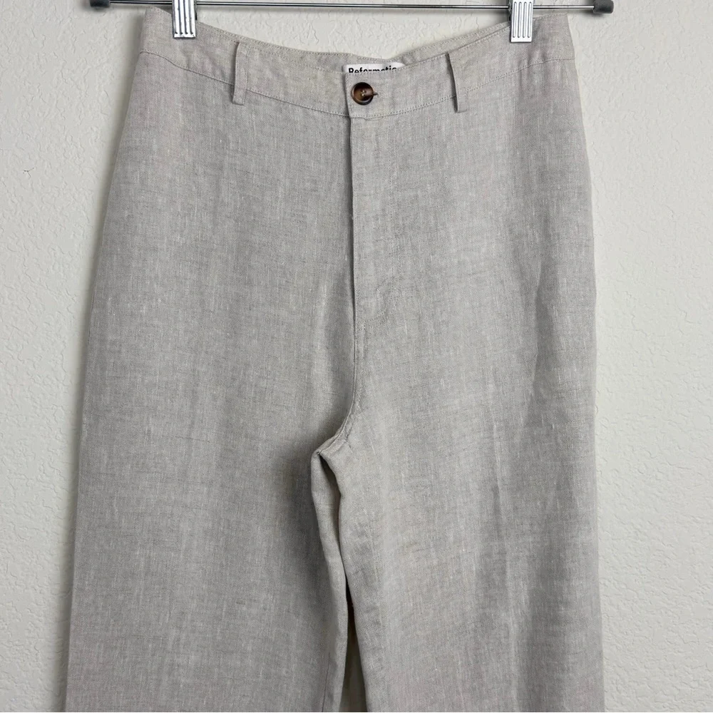 Reformation tan linen