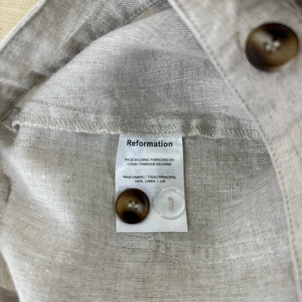 Reformation tan linen