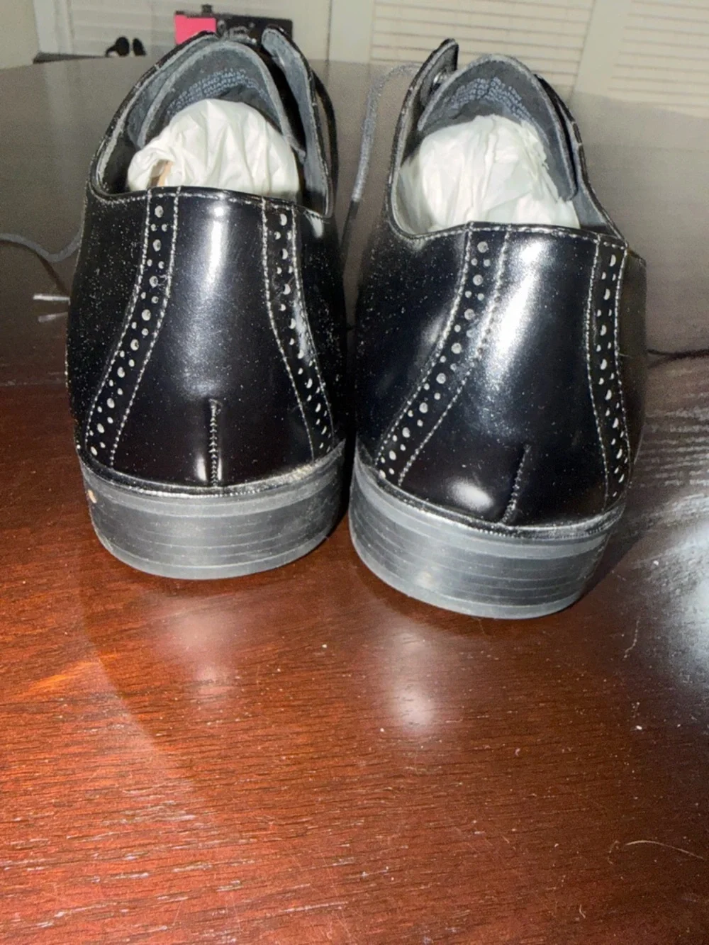 Stacy Adams polished black