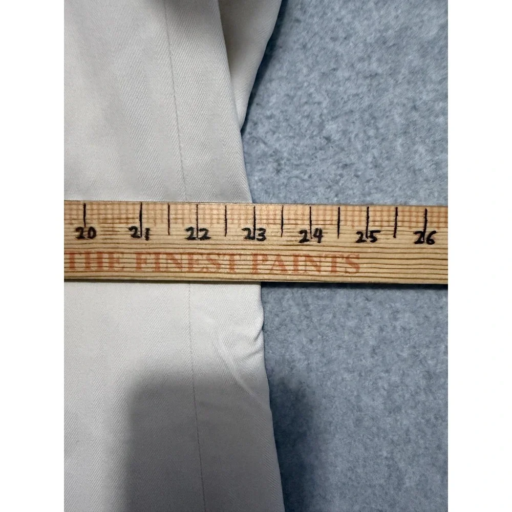 Linea Uomo Suit Mens 48XL 44x34 Beige Silk Jacket Green Wool‎ Pants Big Tall