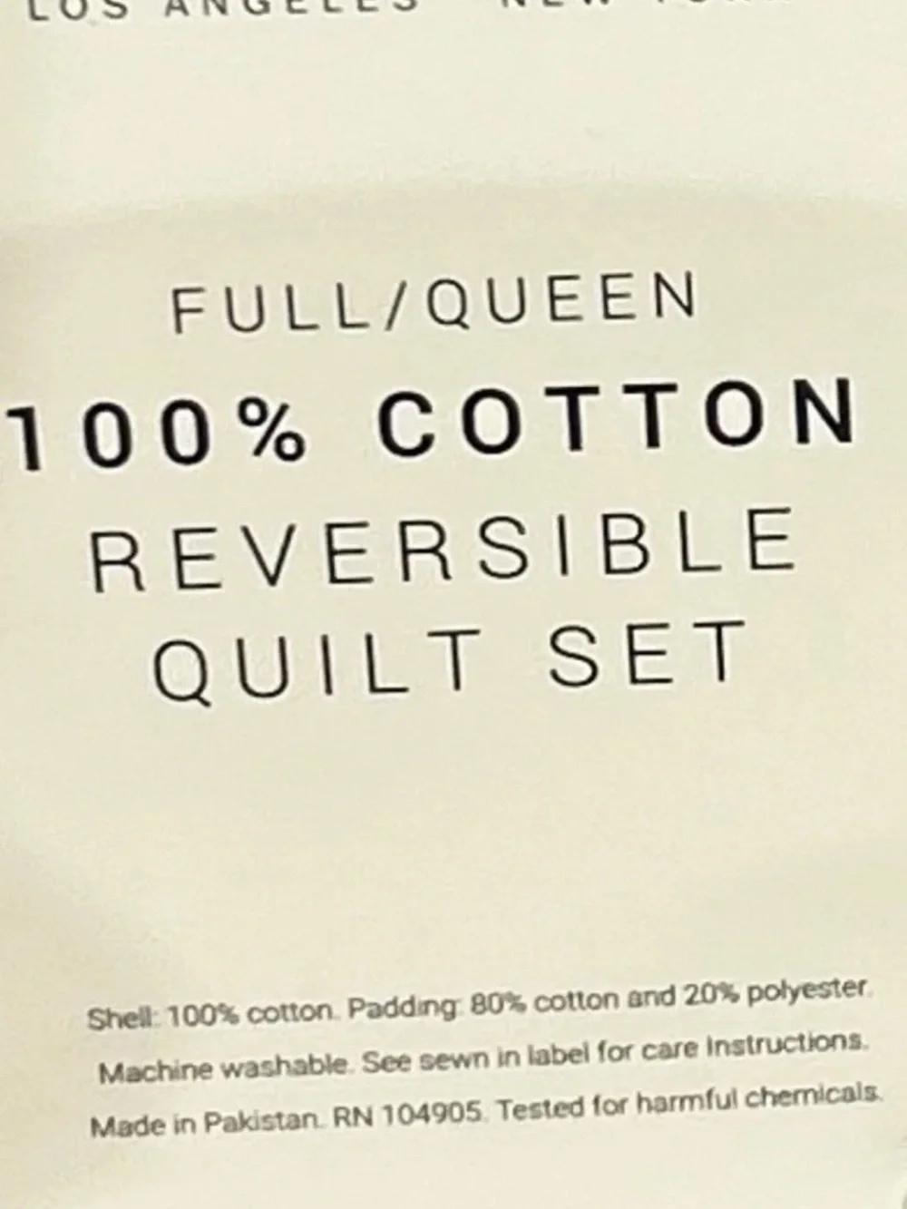 Rachel Zoe Queen Gray & White Animal Print Cotton Reversible Quilt Set 88”x92”