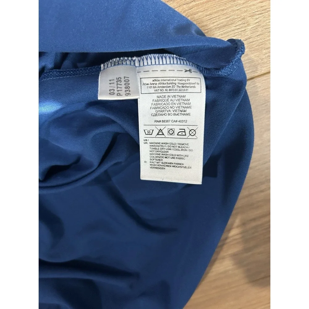 Adidas Golf ClimaCool Polo Shirt Mens XL Blue‎ Short Sleeve 3-Stripe