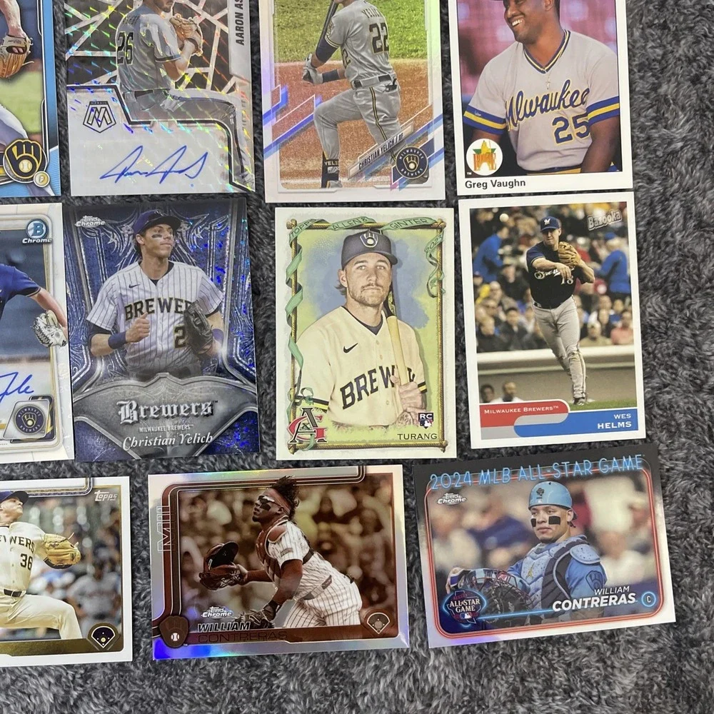 Milwaukee Brewers Baseball 28 Card Lot - Rookies, Stars, Inserts, Parallels‎