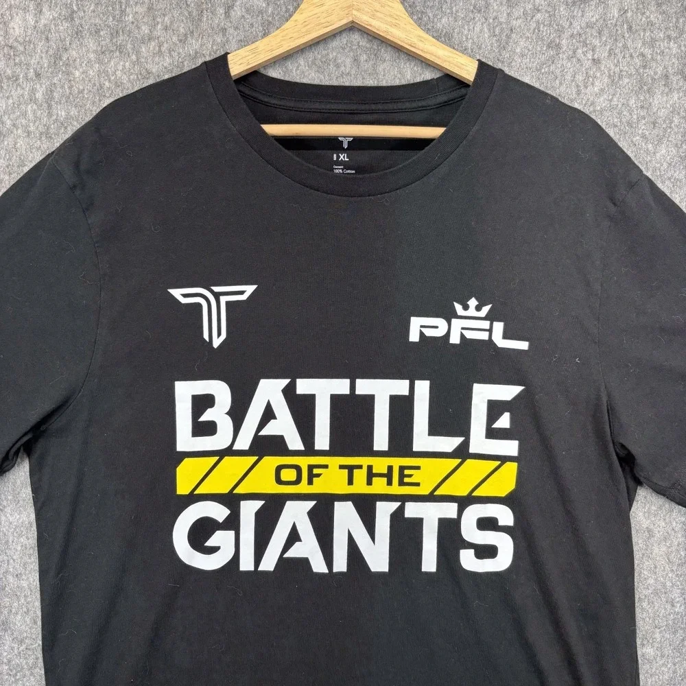 PFL T-Shirt Battle of The Giants‎ Francis Ngannou Men's XL Black MMA UFC