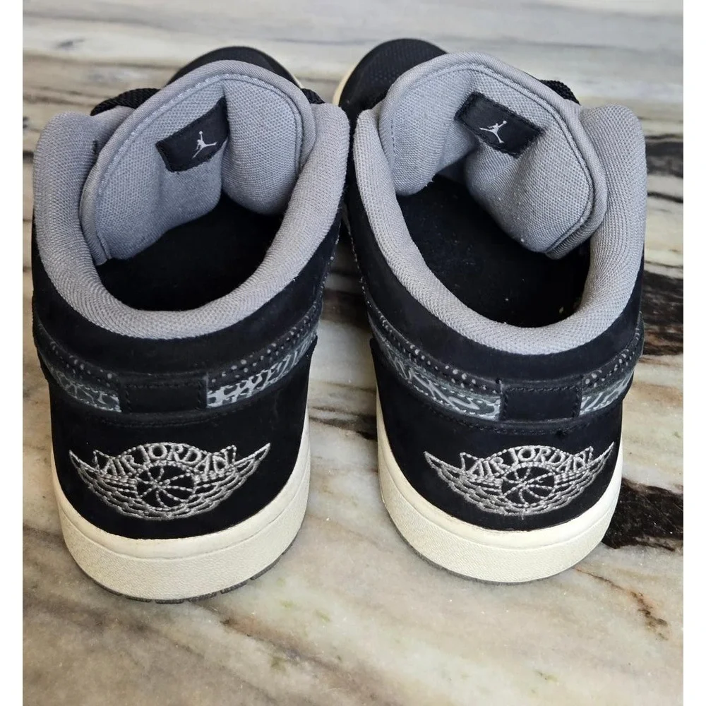 Size 12 - Air Jordan 1 Phat‎ Low Black Charcoal