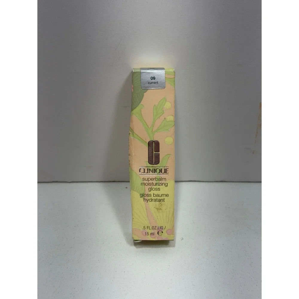 Clinique Superbalm Moisturizing Gloss 09 Currant 0.5oz 15ml‎ New in Box RARE!!