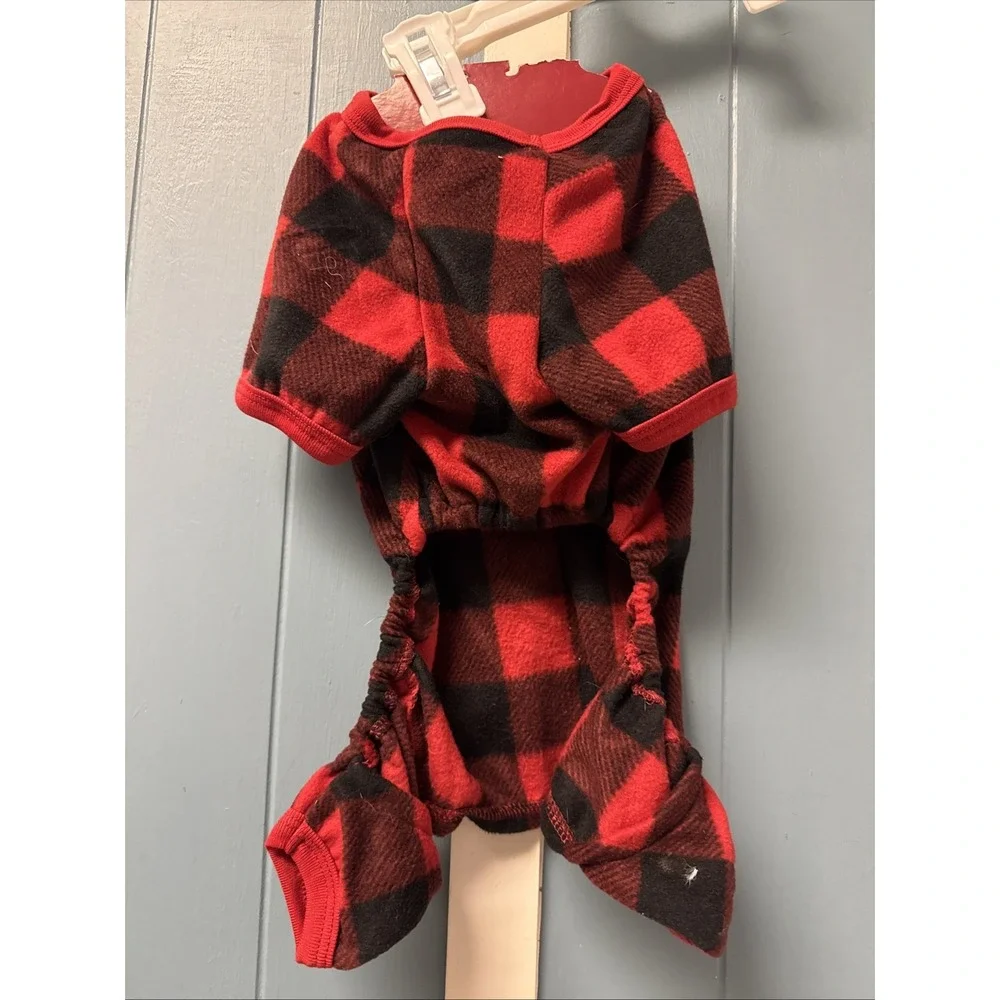 NEW Buffalo Check Pattern Pet Pajamas for‎ Dogs/Cats, Size SMALL