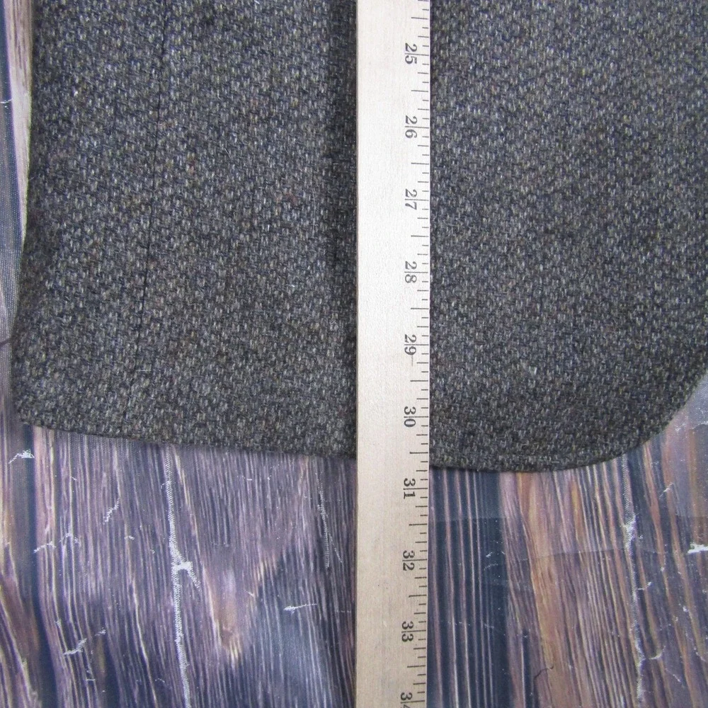 Austin Manor Mens 42 Brown Wool Herringbone Tweed Sport Coat Blazer 2 Button