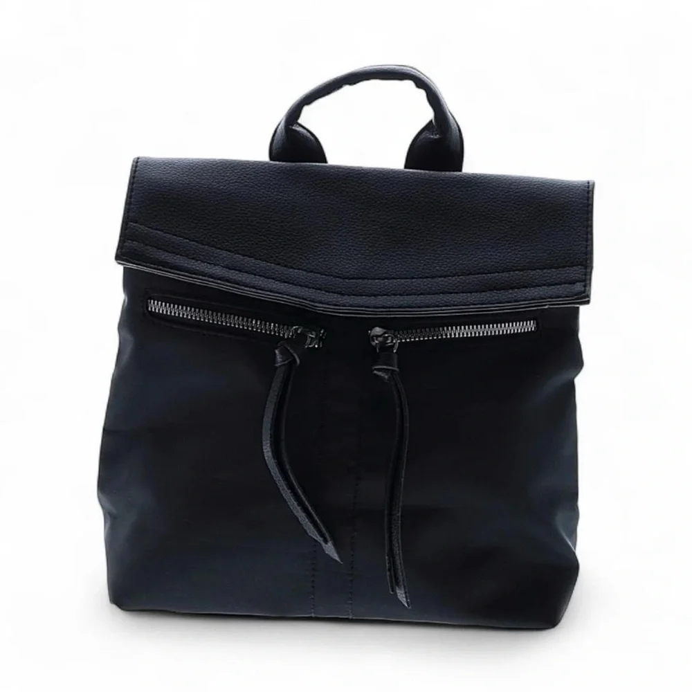 Botkier NY Black Mini Trigger Nylon Backpack‎ Multiple Pockets Adjustable Straps