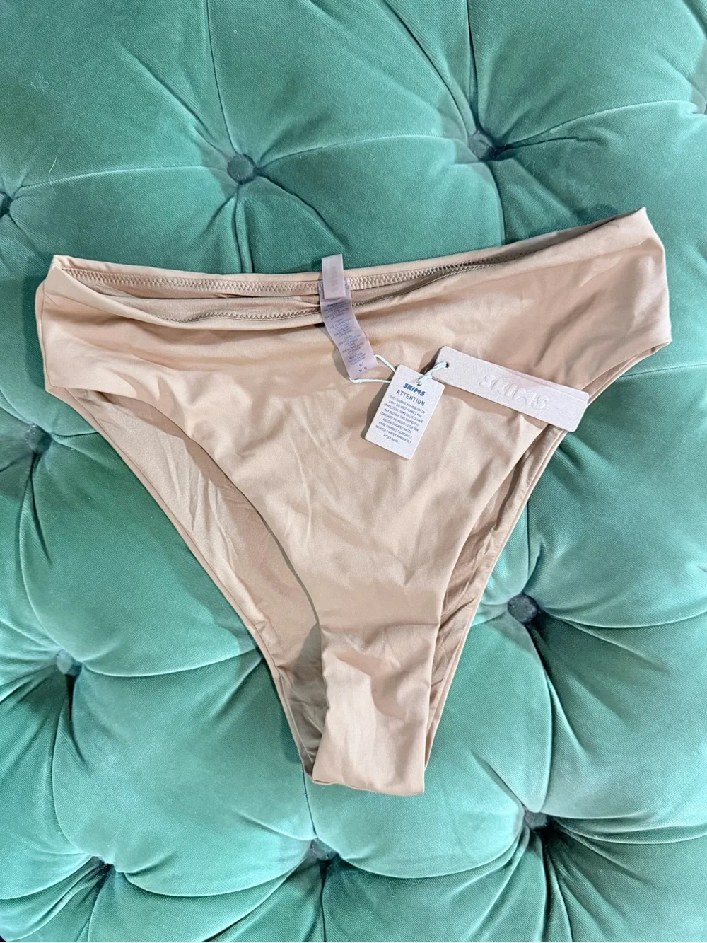 SKIMS Beige Seamless Bikini Briefs
