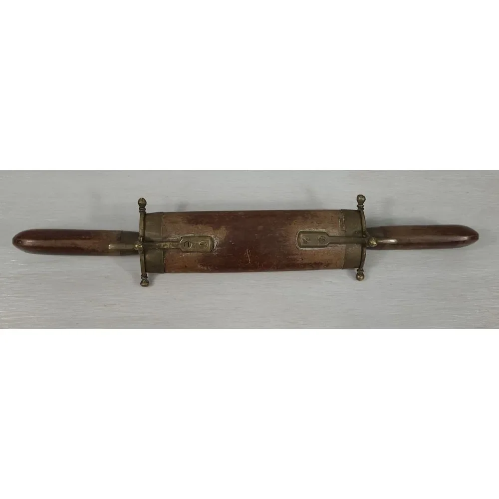 Vintage Indian Meat Carving Set Knife & Fork With Wood‎ Handle & Sheath